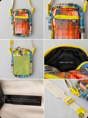 Urban Outfitters Multicolor Plaid Crossbody Pouch